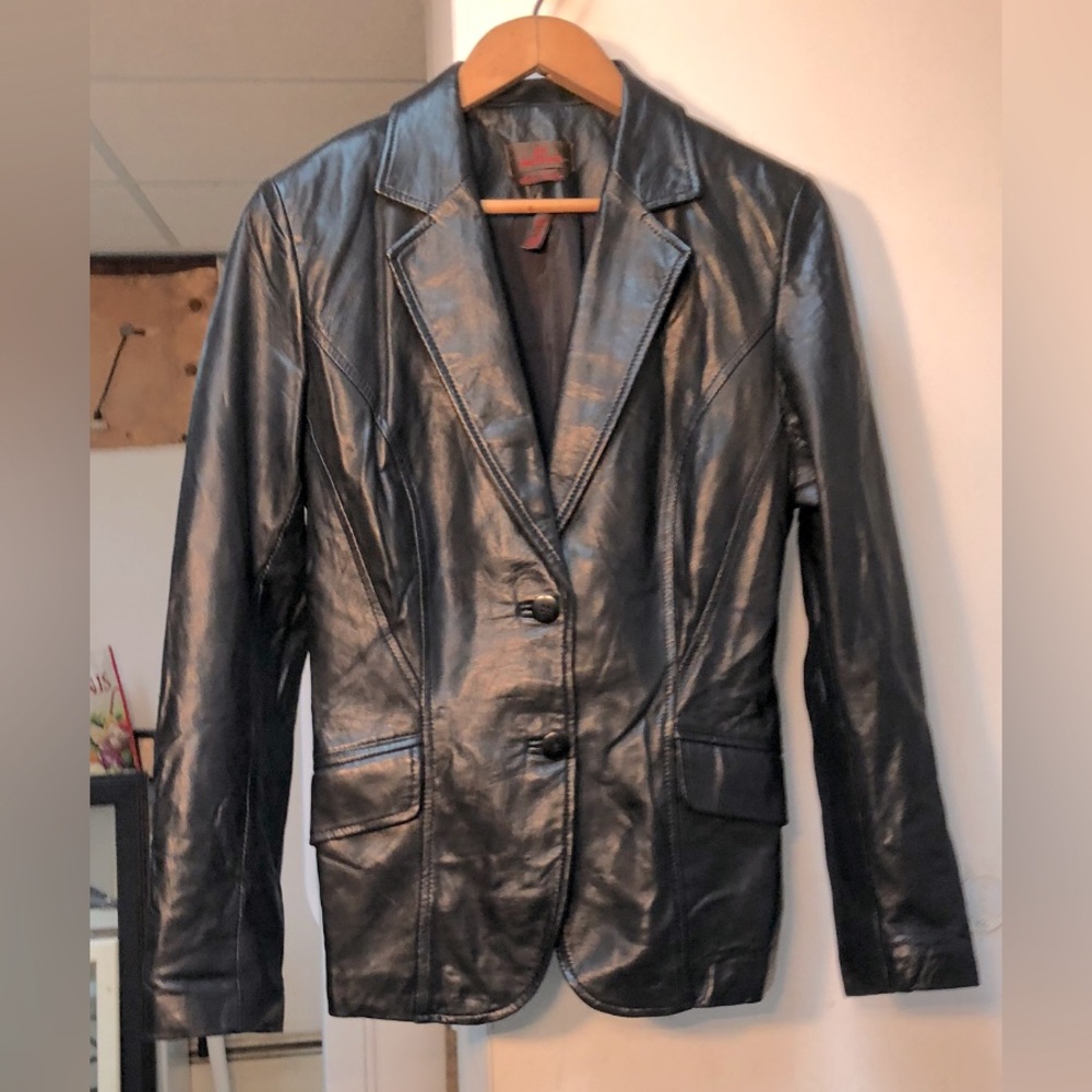 Danier woman leather jacket veston
